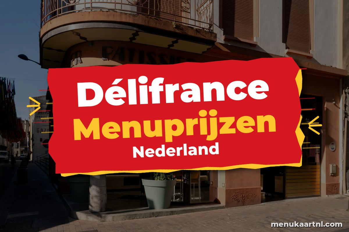 Délifrance menukaart prijzen 2026
