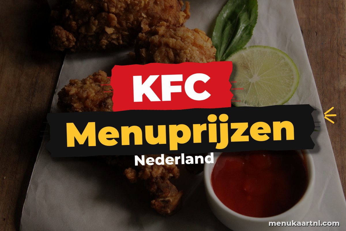 KFC menukaart prijzen 2026
